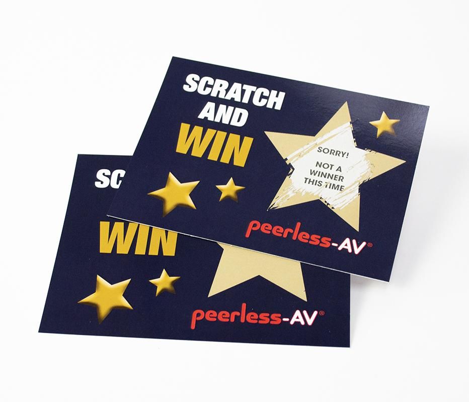 Scratch cards and poster templates