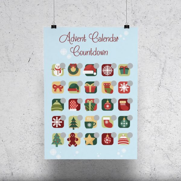 scratch card printing scratch poster advent