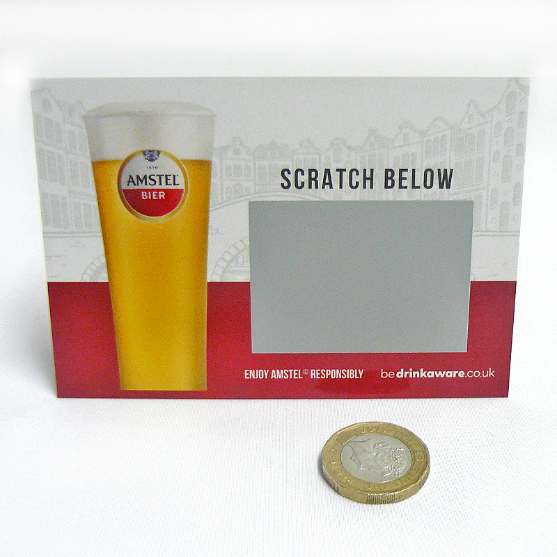 beer promo scratch card
